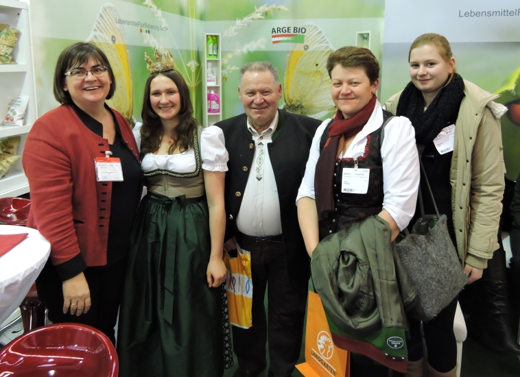 Delegation der Bio-Heu-Region in Nürnberg bei der Biofach