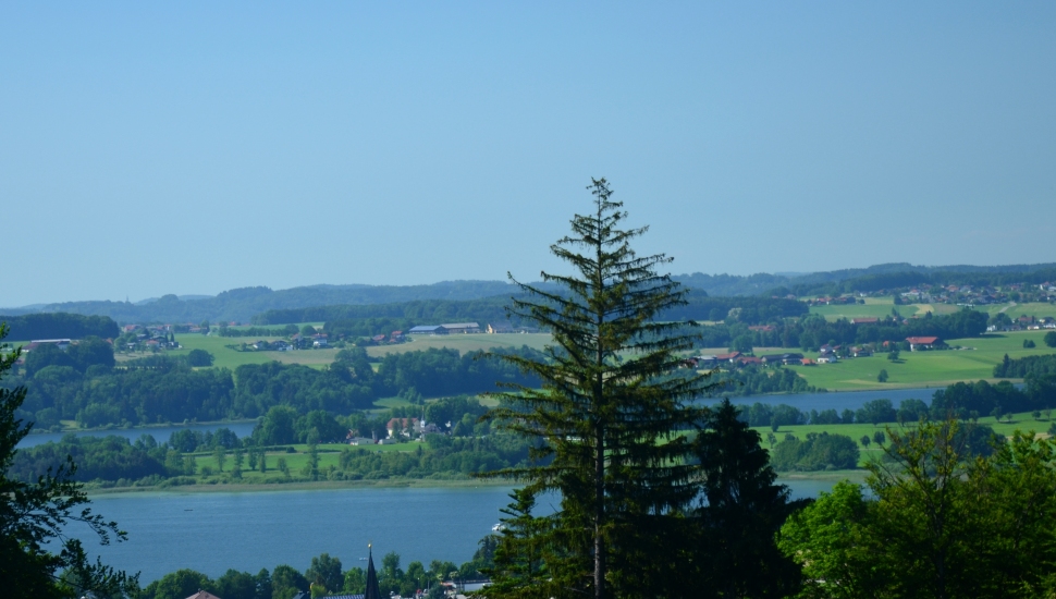 Die 3 Seen einmal von einem anderen Blickwinkel. Fotografiert vom Buchberg in Mattsee am 05.06..2015 um 16:25 
