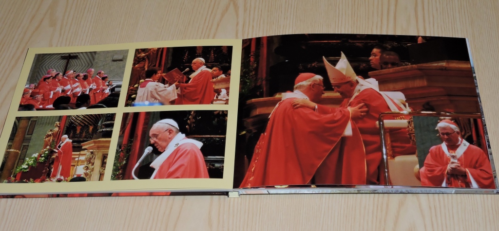 hier der Höhepunkt für unseren Erzbischof, als ihm Papst Franziskus das Pallium überreicht und ich durfte dies alles fotografieren