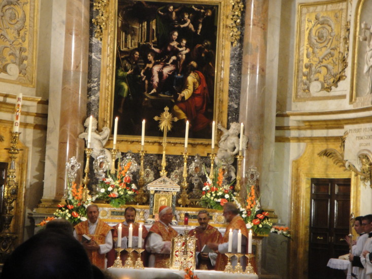 Abschluss und Dankgottesdienst in der Kirche Santa Maria Dell Anima mit der Krönungsmesse von Mozart als Höhepunkt dieses Gottesdienstes