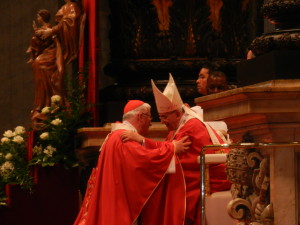Erzbischof Franz Lackner und Papst Franziskus