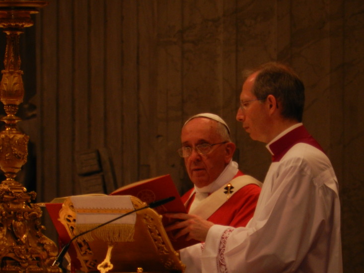 So Nahe durfte ich im Petersdom bei der Messe mit Papst Franziskus dabei sein.