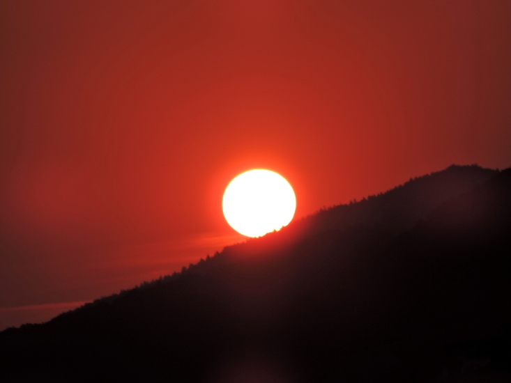 Sonnenaufgang 5 am 14.08.2015